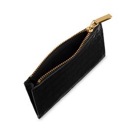 High Shine Croc-Effect Purse