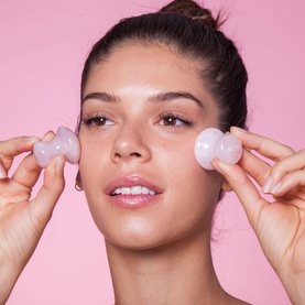 Rose Quartz Eye Flowies