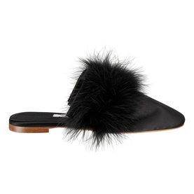 Manon Feather Mule Slippers
