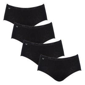 4-Pack Midi Briefs Black