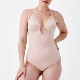 SPANXshape&trade; Suit Your Fancy Plunge Low-Back Thong Bodysuit