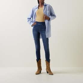 Distressed Denim Leggings