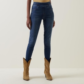 Distressed Denim Leggings