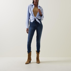 Distressed Denim Leggings