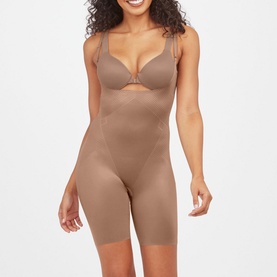 SPANXshape&trade; Invisible Open-Bust Mid-Thigh Bodysuit