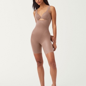 SPANXshape&trade; Invisible Open-Bust Mid-Thigh Bodysuit