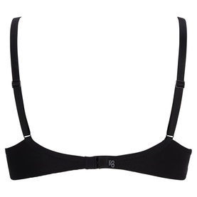 Simone Perele Andora Padded Bra in black, rear view showing adjustable straps and concealed hook & eye fastening