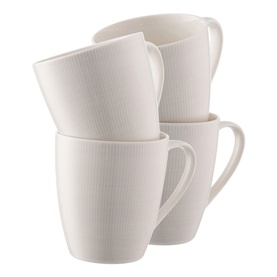 Spots and Dots Mugs Set of 4 Grey