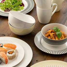 Spots and Dots 12 Piece Set Mustard