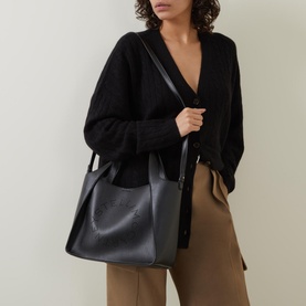 Perforated Logo Satchel