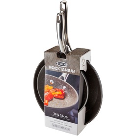 Rocktanium Non-Stick Two-Piece Frying Pan Set
