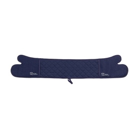 Stellar James Martin Textiles Double Oven Glove in blue, quilted cotton exterior with double mitt ends