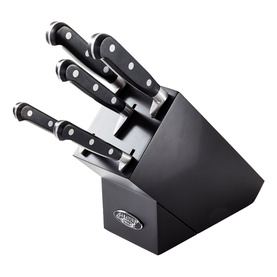 Sabatier IS Five-Piece Knife Block Set Black