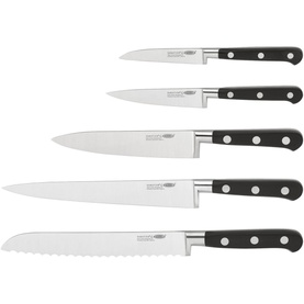 Sabatier IS Five-Piece Knife Block Set Black
