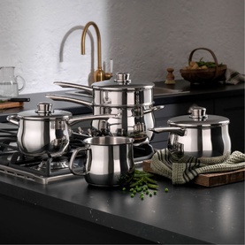 1000 Five-Piece Deep Saucepan Set