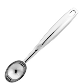 Stellar Premium Kitchen Gadgets Ice-Cream Scoop in stainless steel with finger-moulded hollow handle and hanging loop