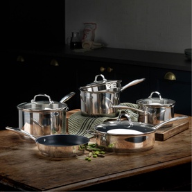 7000 Profile Five-Piece Draining Saucepan Set