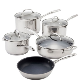 7000 Profile Five-Piece Draining Saucepan Set