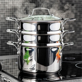 Steamers Three-Tier Steamer Set 20cm