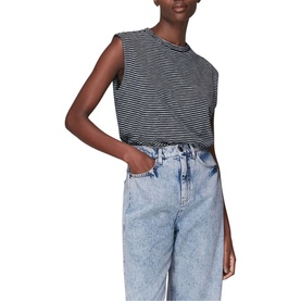 Stripe Muscle Vest Top