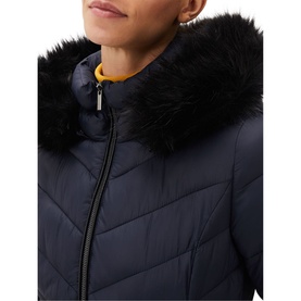 Synthia High Shine Puffer Coat
