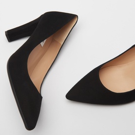 Tess Suede Block Heels