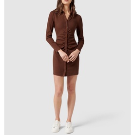 Tara Ruched Jersey Shirt  Dress
