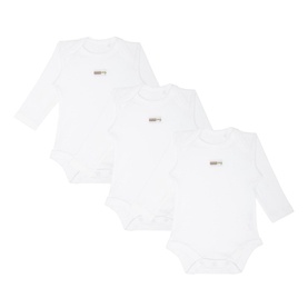 Three Pack Long Sleeve Bodysuits
