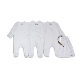Three Pack Cute Animal Sleepsuits