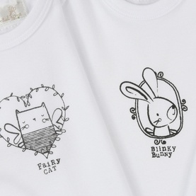 Three Pack Cute Animal Sleepsuits