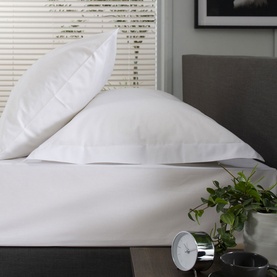 200 Thread Count 100% Cotton Oxford Pillowcase White