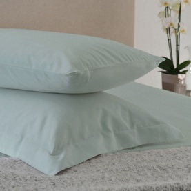 200 Thread Count Cotton Percale Pillowcase Duck Egg