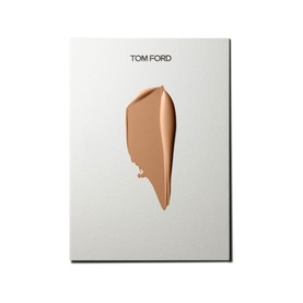TOM FORD Traceless Soft Matte Foundation 30ml swatch showing a medium-tan beige tone on white card background