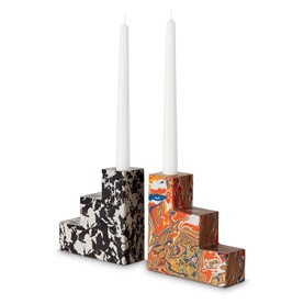 Set of 2 Swirl Stepped Bookends