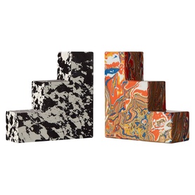 Set of 2 Swirl Stepped Bookends