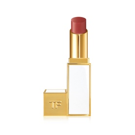 TOM FORD Ultra Shine Lip Colour in La Notte, 3.3g lipstick in a white and gold bullet case with open cap