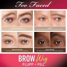 Brow Wig Brush On Hair Fluffy Brow Gel
