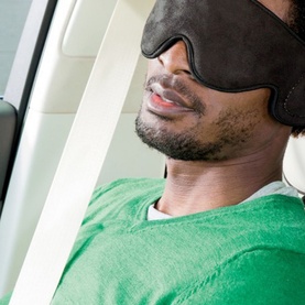 Travel Eye Mask with Built-In Headphones