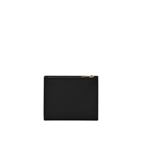 Uptown Embossed Leather Compact Wallet