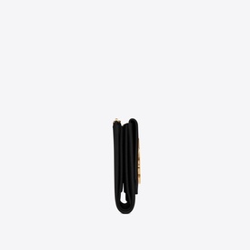 Uptown Embossed Leather Compact Wallet
