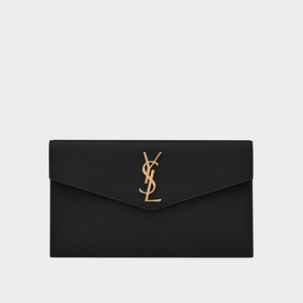 Uptown Embossed Leather Pouch