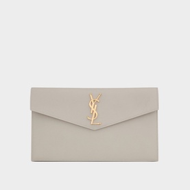 Uptown Embossed Leather Pouch