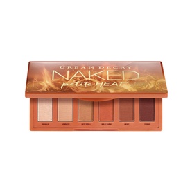 Urban Decay Naked Basics Eyeshadow Palette in Heat, compact six-pan palette with warm terracotta and burnt orange shades