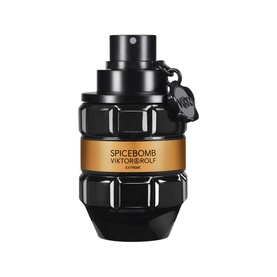 Viktor & Rolf Spicebomb Extreme Eau de Parfum 50ml in black grenade-shaped bottle with gold band and black cap