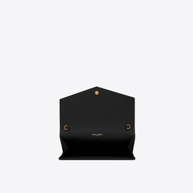 Uptown Embossed Leather Chain Wallet