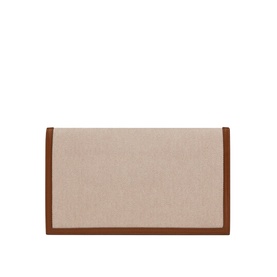 Uptown Canvas Leather-Trim Pouch