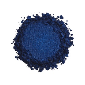 Urban Decay 24/7 Moondust Shadow in Charged, deep navy blue loose powder eyeshadow with metallic shimmer finish