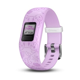 Garmin V&iacute;vofit Jnr 2 Princess kids activity tracker in lilac with Disney Princess design and white clasp