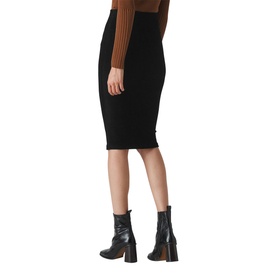 Velvet Jersey Tube Skirt