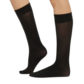 Velvet de Luxe Knee High Socks Black